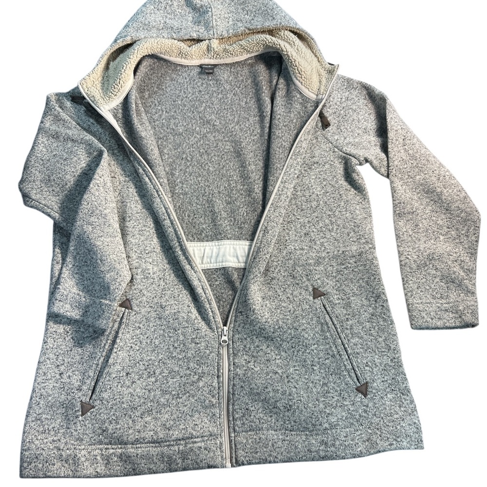 Eddie Bauer Women's Gray Fleece Jacket - Picture 3 of 8